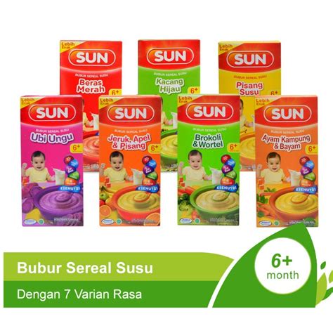 Jual Sun Bubur Bayi Mpasi Gram Bubur Mpasi Bayi Shopee Indonesia