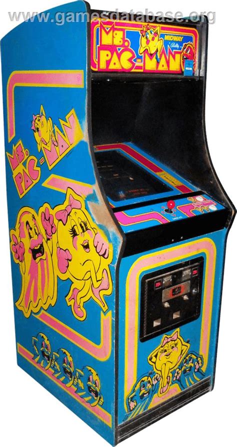 Ms Pac Man Arcade Artwork Cabinet