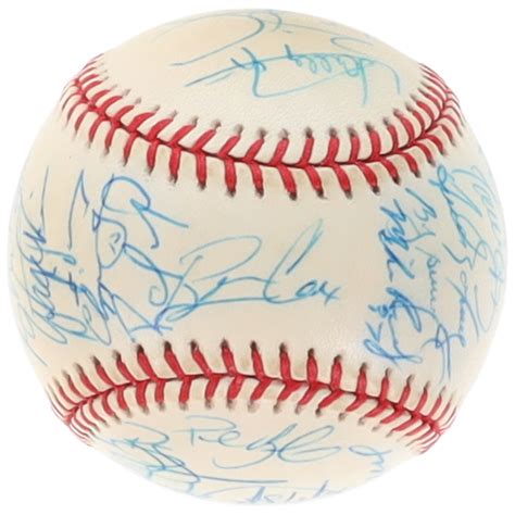 OML Baseball Signed By 27 With Bobby Cox Tom Glavine Greg Maddux