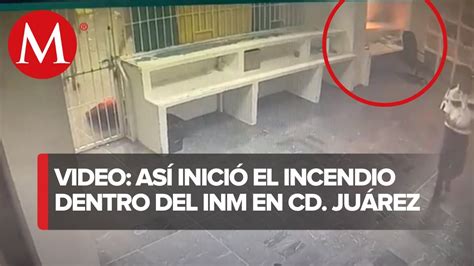 MOMENTO del incendio en el albergue de Ciudad Juárez YouTube