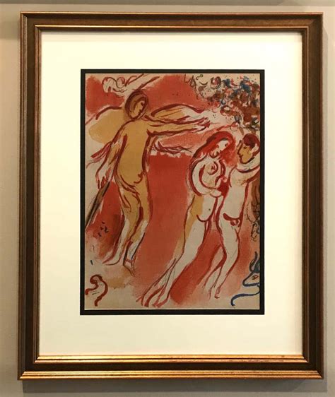 Marc Chagall Adam And Eve Are Banished From Paradise For Sale At 1stdibs