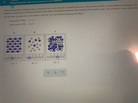 Solved Distinguishing Solid Liquid And Gas Phases Of A Pure