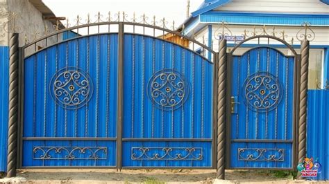 Beautiful Gates Made Of Corrugated Steel Youtube