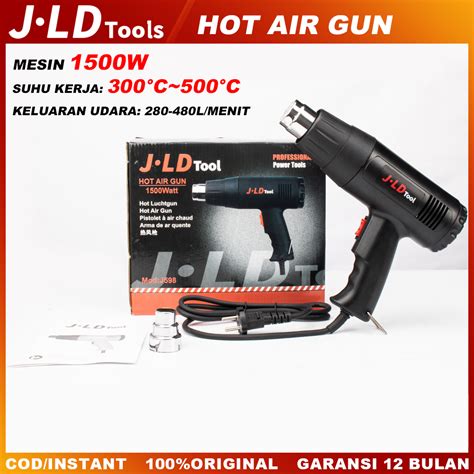 Jual JLD Hot Air Gun 1500W Heat Gun 220V Mesin Blower Alat Pemanas Udara Stiker Kaca Electric
