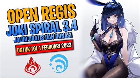 OPEN REGISTRASI JOKI SPIRAL ABYSS 3 4 GENSHIN IMPACT INDONESIA YouTube