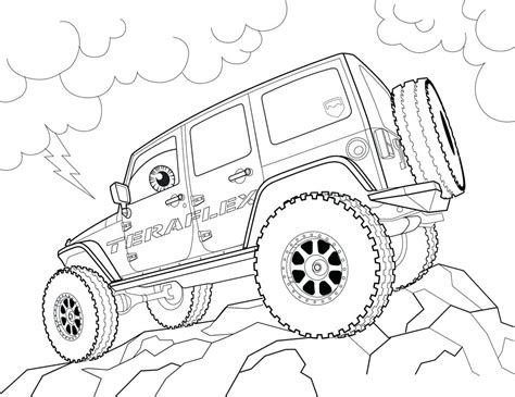 The Best Free Jeep Coloring Page Images Download From 212 Free