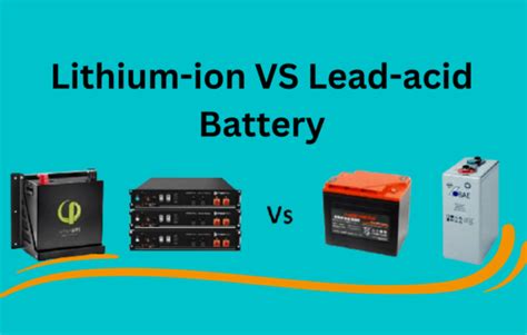 Difference Between Lithium Ion And Lead Acid Battery