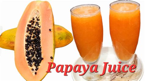 Healthy Fresh Papaya Juice Recipe Easy And Delicious Juice पपीता का