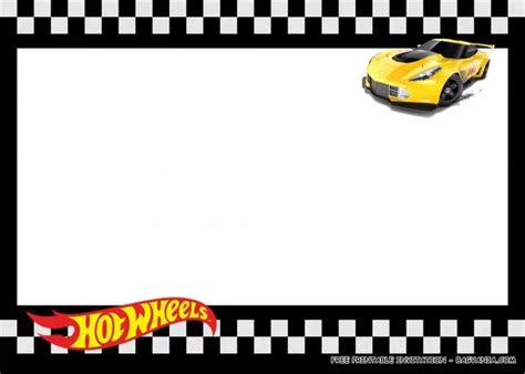 FREE PRINTABLE Hot Wheels Birthday Party Kits Template FREE Printable Birthday Invitation