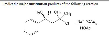 Solved Predict the major substitution products of the | Chegg.com