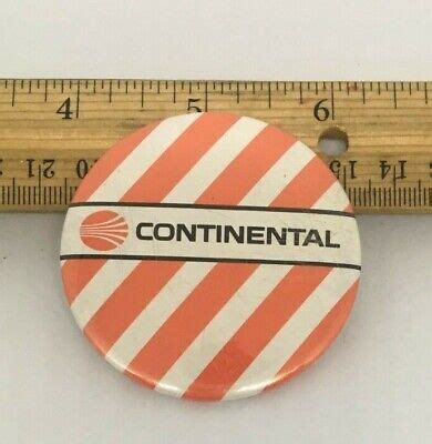 Continental Airlines Vintage Pin Back Round Button EBay