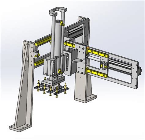 三轴机械手3d模型下载 三维模型 Solidworks模型 制造云 产品模型