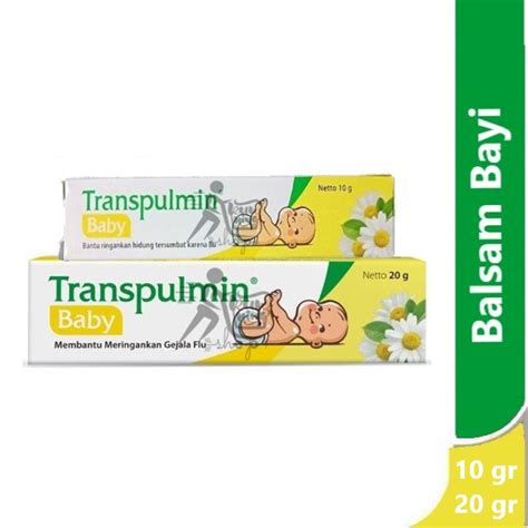 Jual Transpulmin Baby 10 And 20 Gram Balsam Bayi Pelega Pernapasan