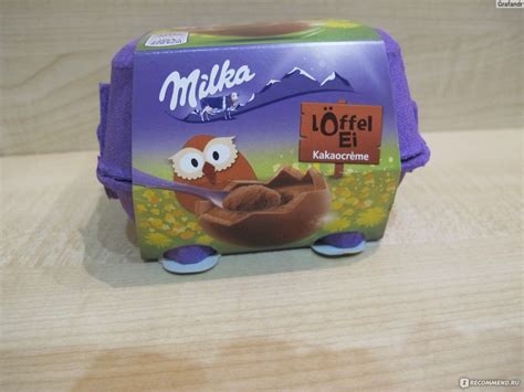 Шоколадные яйца с начинкой Milka Egg'n'Spoon Milk Cream - «Вкусно и ...