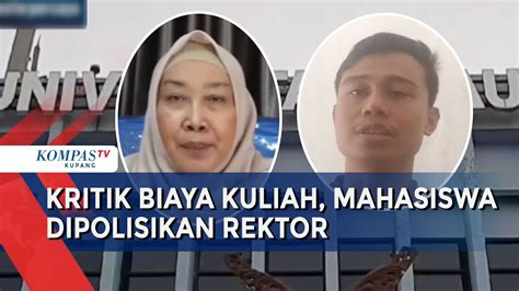 Sempat Polisikan Mahasiswanya Rektor Unri Stop Proses Hukum YouTube