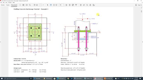 Aci 318 14 Anchor Bolt Design Spreadsheet - Design Talk