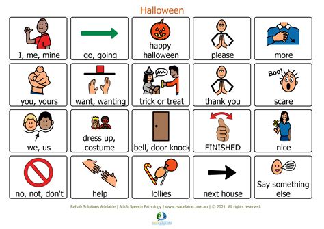 Halloween Aided Language Display (ALD) Board