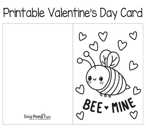 Free Printable Valentine S Day Cards To Color Easy Peasy And Fun