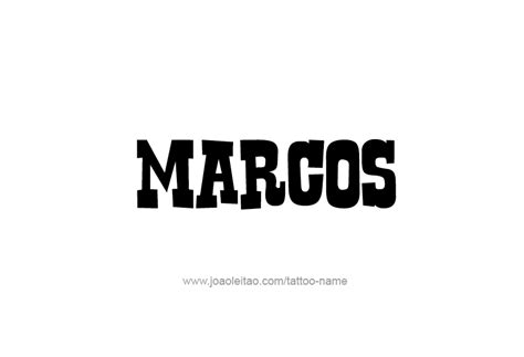 Marcos Name Logo Logodix