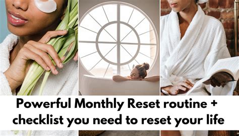 Powerful Monthly Reset Routine Checklist You Need To Reset Your Life