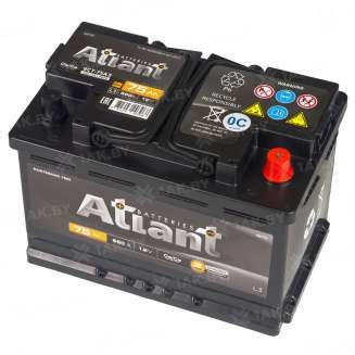 Аккумулятор ATLANT Black (75 Ah) 660 A, 12 V Обратная, R+ L3 AB750SU ...