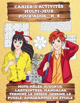 Cahier D Activit S Multi Jeux Pour Ados N 4 174 Mots M L S Sudokus