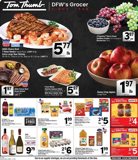 Tom Thumb Weekly Ad Sep 16 – Sep 22, 2020