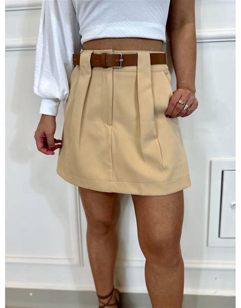 Short Saia Paris Nude Loja La Mina