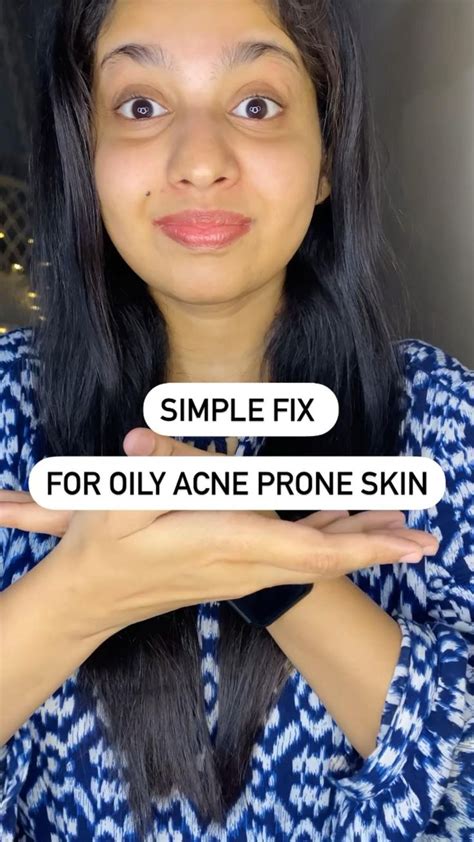 Simple Fix For Oily Acne Prone Skin Moisturizer For Oily Skin Facial