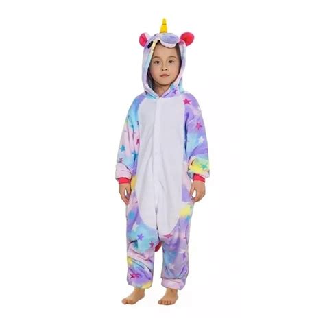 Generico Pijama Unicornio Estrellas Kigurumi A Os Enterizo Polar