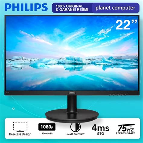 Jual Monitor Led Philips 221v8 22 Va 1080p 75hz 4ms Hdmi Vesa Mount