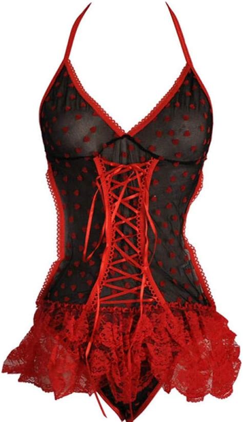 Women S Erotic Baby Dolls Women S Erotic Costumes Sexy Lingerie Sexy Hanging Neck Piece Pajamas