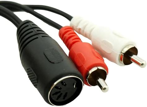 Cablepelado Cavo Audio Stereo Din Femmina Rca Maschio Cavo Din Da