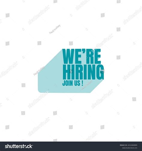 We Hiring On Transparent Background Stock Vector (Royalty Free