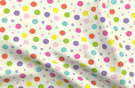 Multi Color Polka Dots Spoonflower