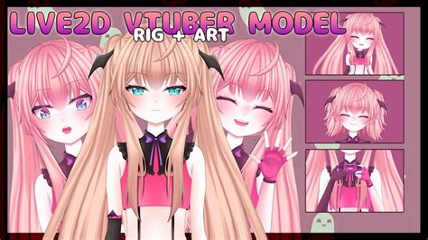 Live D Vtuber Full Body Model Art Rig Vtuber Model For Commercial