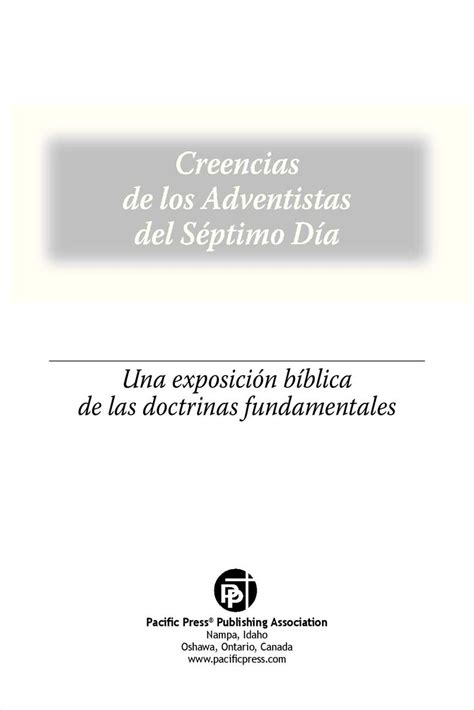 Calam O Creencias De Los Adventistas Del Septimo Dia