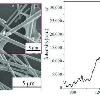 SEM Image A And Raman Spectrum B Of The AgNWs RGO Composites The