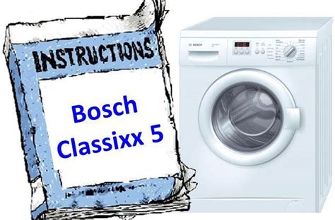 A mosógépek "csináld magad" javítása »kézikönyv Bosch Classixx 5