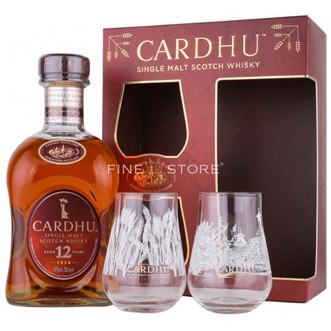 Cardhu 12 Ani Cu 2 Pahare 0 7L Whisky FineStore