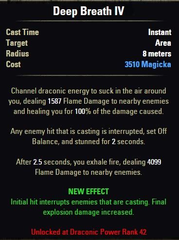 Eso Deep Breath Dragonknight Skill Deltia S Gaming