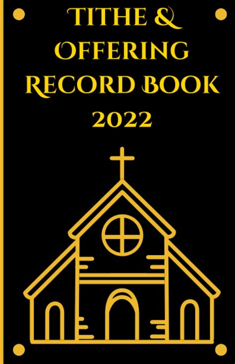 Tithe Offering Record Book Black Financial Record Book For A Small