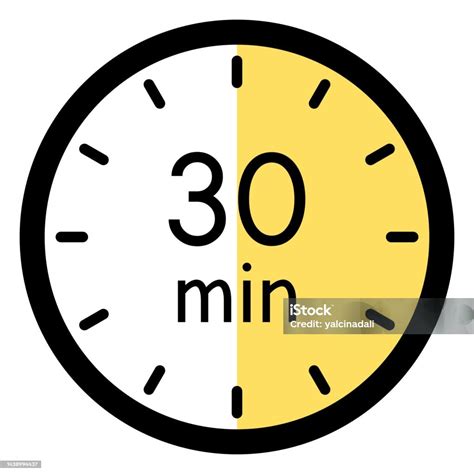 Vetores de 30 Minutos Conceito De Tempo Ilustração Do Temporizador ...