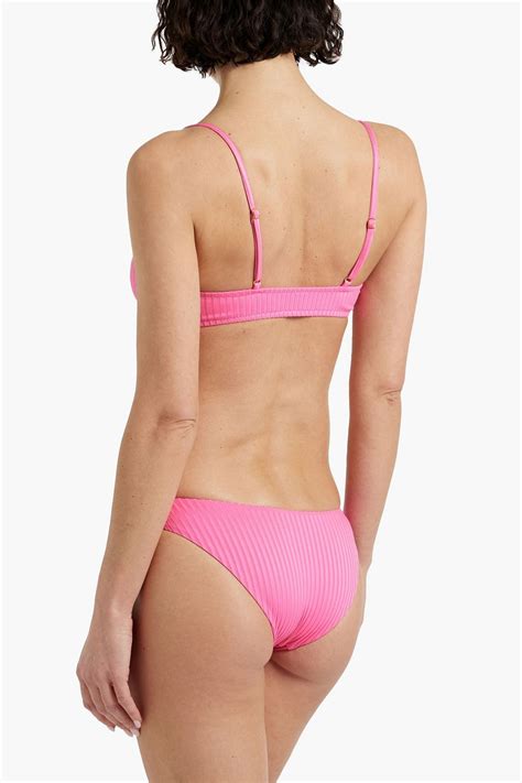 MELISSA ODABASH Vienna Ribbed Low Rise Bikini Briefs THE OUTNET