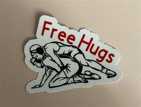 Wrestling Stickers free Shipping Personalized Optional - Etsy