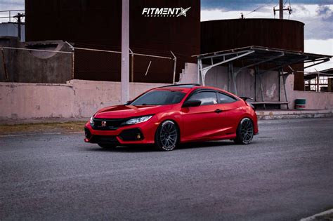 2019 Honda Civic Si With 18x8 5 Avid1 Av20 And Falken 235x40 On Lowering Springs 1193552