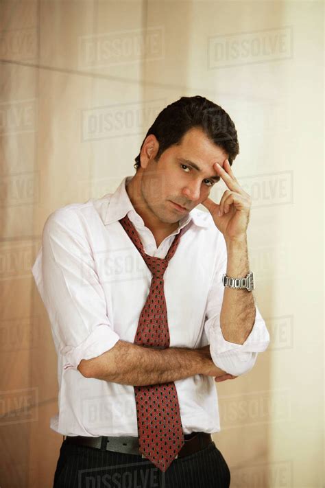 Businessman with serious expression - Stock Photo - Dissolve