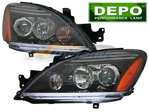 Mitsubishi Lancer Depo Black Projector Headlights