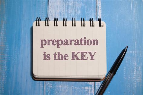 Premium Photo | Preparation is the key text words typography written ... 