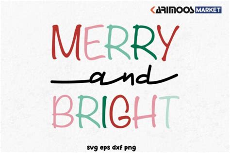 Merry And Bright SVG Karimoos Market